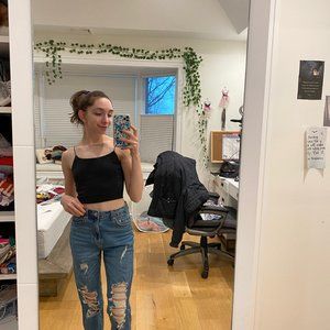 i wish these jeans looked good on me but alas they'd look better on u :P